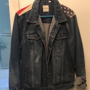 American Flag Jean Jacket